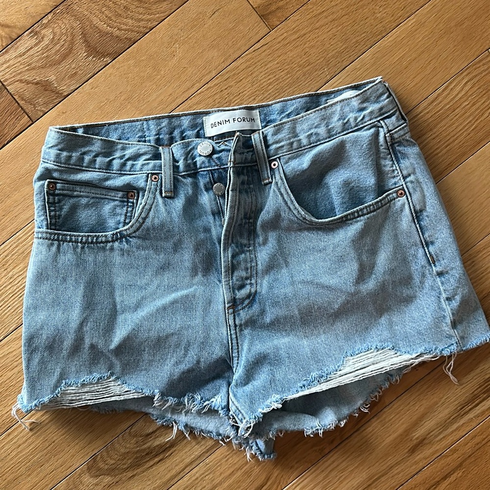 Jean shorts from Aritzia (denim forum), good quality, never worn